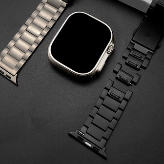 Titaniumband - Spacegrau - Geeignet f&uuml;r Apple Watch 38mm / 40mm / 41mm / 42mm