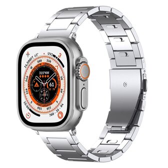 Titaniumband - Silber - Geeignet f&uuml;r Apple Watch 38mm / 40mm / 41mm / 42mm