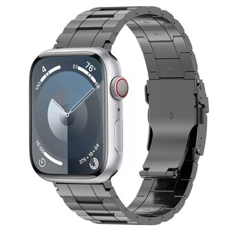 Titanium Premium Link Armband - Space Grau - Geeignet f&uuml;r Apple Watch 38mm / 40mm / 41mm / 42mm