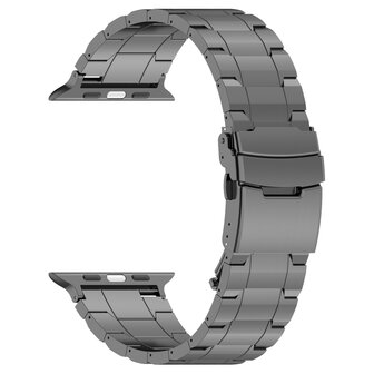 Titanium Premium Link Armband - Space Grau - Geeignet f&uuml;r Apple Watch 38mm / 40mm / 41mm / 42mm