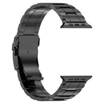 Titanium Premium Link Armband - Schwarz - Geeignet f&uuml;r Apple Watch 38mm / 40mm / 41mm / 42mm