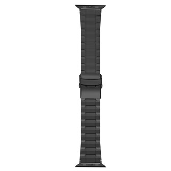 Titanium Premium Link Armband - Schwarz - Geeignet f&uuml;r Apple Watch 42mm / 44mm / 45mm / 46mm / 49mm