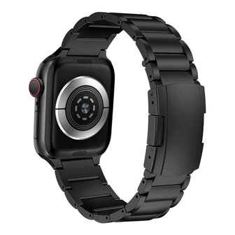 Titanium Gliederarmband - Schwarz - Passend f&uuml;r Apple Watch 38mm / 40mm / 41mm / 42mm