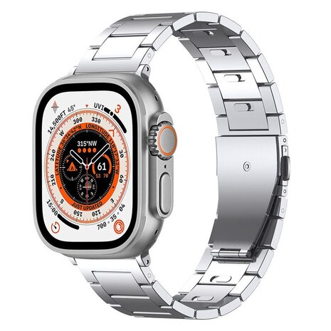 Titaniumband - Silber - Geeignet für Apple Watch 38mm / 40mm / 41mm / 42mm