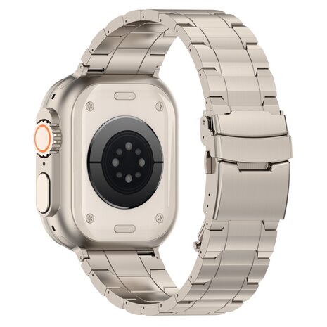 Titanium Premium Link Armband - Farbe Titanium - Geeignet für Apple Watch 38mm / 40mm / 41mm / 42mm