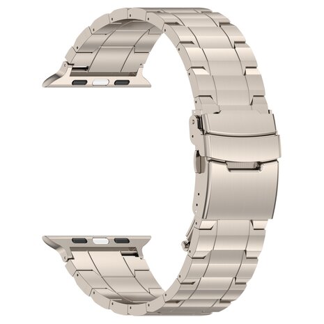 Titanium Premium Link Armband - Farbe Titanium - Geeignet für Apple Watch 38mm / 40mm / 41mm / 42mm