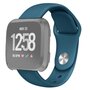 Fitbit Versa 1 / 2 &amp; Lite Silikonband - Gr&ouml;&szlig;e: Gro&szlig; - Blau-Gr&uuml;n