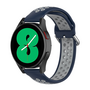 Samsung Galaxy Watch 4 - 40mm / 44mm - Silikon-Sportband mit Schnalle - Dunkelblau + Grau