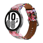 Samsung Galaxy Watch 4 - 40mm &amp; 44mm - Lederband - Blumendruck