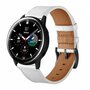 Samsung Galaxy Watch 4 Classic - 42mm &amp; 46mm - Lederarmband - Wei&szlig;