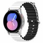 Samsung Galaxy Watch 3 - 41mm - Ocean Style Armband - Wei&szlig;/Schwarz