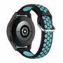 Garmin Forerunner 55 / 245 / 645 - Silikon-Sportarmband mit Schnalle - Schwarz + Blau