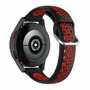 Garmin Forerunner 55 / 245 / 645 - Silikon-Sportarmband mit Schnalle - Schwarz + Rot