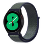 Samsung Galaxy Watch - 46mm / Samsung Gear S3 - Sport Loop Armband - Blau mit gr&uuml;nem Band