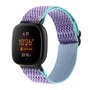 Fitbit Versa 3/4 &amp; Sense 1/2 Nylon Laufband - Lila mit hellblau