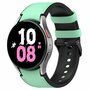 Leder + Silikonband - Small - Gr&uuml;n - Samsung Galaxy Watch 6 - 40mm &amp; 44mm