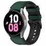 Leder + Silikonband - Small - Dunkelgr&uuml;n - Samsung Galaxy Watch 6 Classic - 47mm &amp; 43mm