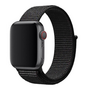 Sport Loop Armband - Schwarz - Geeignet f&uuml;r Apple Watch 38mm / 40mm / 41mm / 42mm