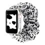 Elastisches Armband - Wei&szlig; / Schwarz - Geeignet f&uuml;r Apple Watch 38mm / 40mm / 41mm / 42mm