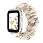 Elastisches Armband - Floraler Druck leicht - Geeignet f&uuml;r Apple Watch 38mm / 40mm / 41mm / 42mm