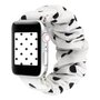 Elastisches Armband - Schwarze Punkte - Geeignet f&uuml;r Apple Watch 44mm / 45mm / 46mm / 49mm