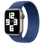 Geflochtenes Solo Loop Armband - Gr&ouml;&szlig;e: S - Blau - Geeignet f&uuml;r Apple Watch 38mm / 40mm / 41mm / 42mm