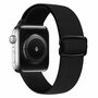 Solo Loop Nylonband - Schwarz - Geeignet f&uuml;r Apple Watch 38mm / 40mm / 41mm / 42mm