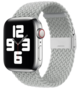 Geflochtenes Armband - Hellgrau - Geeignet f&uuml;r Apple Watch 44mm / 45mm / 46mm / 49mm