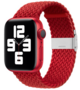 Geflochtenes Armband - Rot - Geeignet f&uuml;r Apple Watch 44mm / 45mm / 46mm / 49mm