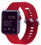 Silikonarmband mit Muster - Rot - Geeignet f&uuml;r Apple Watch 38mm / 40mm / 41mm / 42mm