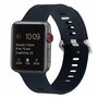 Gemustertes Silikonarmband - Dunkelblau - Geeignet f&uuml;r Apple Watch 38mm / 40mm / 41mm / 42mm