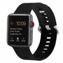 Gemustertes Silikonarmband - Schwarz - Geeignet f&uuml;r Apple Watch 38mm / 40mm / 41mm / 42mm