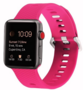 Gemustertes Silikonarmband - Rosa - Geeignet f&uuml;r Apple Watch 38mm / 40mm / 41mm / 42mm