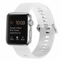 Gemustertes Silikonarmband - Wei&szlig; - Geeignet f&uuml;r Apple Watch 44mm / 45mm / 46mm / 49mm