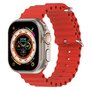 Armband Ocean - Rot - Geeignet f&uuml;r Apple Watch 42mm / 44mm / 45mm / 46mm / 49mm