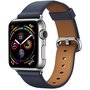 Klassisches Lederarmband - Mitternachtsblau - Geeignet f&uuml;r Apple Watch 38mm / 40mm / 41mm / 42mm