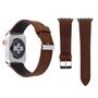 Dot Pattern Lederarmband - Braun - Geeignet f&uuml;r Apple Watch 38mm / 40mm / 41mm / 42mm