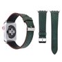 Dot Pattern Lederarmband - Dunkelgr&uuml;n - Geeignet f&uuml;r Apple Watch 38mm / 40mm / 41mm / 42mm