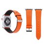 Dot Pattern Lederarmband - Orange - Geeignet f&uuml;r Apple Watch 38mm / 40mm / 41mm / 42mm