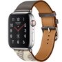 Lederarmband mit Druck - Braun - Geeignet f&uuml;r Apple Watch 38mm / 40mm / 41mm / 42mm