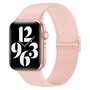 Elastisches Solo Loop Armband - Rosa - Geeignet f&uuml;r Apple Watch 38mm / 40mm / 41mm / 42mm