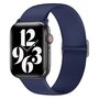 Elastisches Solo Loop Armband - Dunkelblau - Geeignet f&uuml;r Apple Watch 38mm / 40mm / 41mm / 42mm