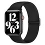 Elastisches Solo Loop Armband - Schwarz - Geeignet f&uuml;r Apple Watch 38mm / 40mm / 41mm / 42mm