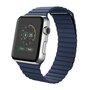 PU Leder Loop Armband - Blau - Geeignet f&uuml;r Apple Watch 38mm / 40mm / 41mm / 42mm