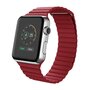 PU Leder Loop Armband - Rot - Geeignet f&uuml;r Apple Watch 38mm / 40mm / 41mm / 42mm