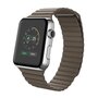 PU Leder Loop Armband - Braun - Geeignet f&uuml;r Apple Watch 38mm / 40mm / 41mm / 42mm