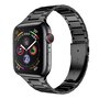 Stahlgliederarmband - Schwarz - Geeignet f&uuml;r Apple Watch 38mm / 40mm / 41mm / 42mm