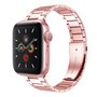 Stahlgliederarmband - Ros&eacute;gold - Geeignet f&uuml;r Apple Watch 44mm / 45mm / 46mm / 49mm