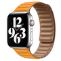 Leder Link Serie Armband - Gelb - Geeignet f&uuml;r Apple Watch 38mm / 40mm / 41mm / 42mm