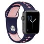 Sportarmband in Kombi-Farben - Lila + Rosa - Geeignet f&uuml;r Apple Watch 44mm / 45mm / 46mm / 49mm